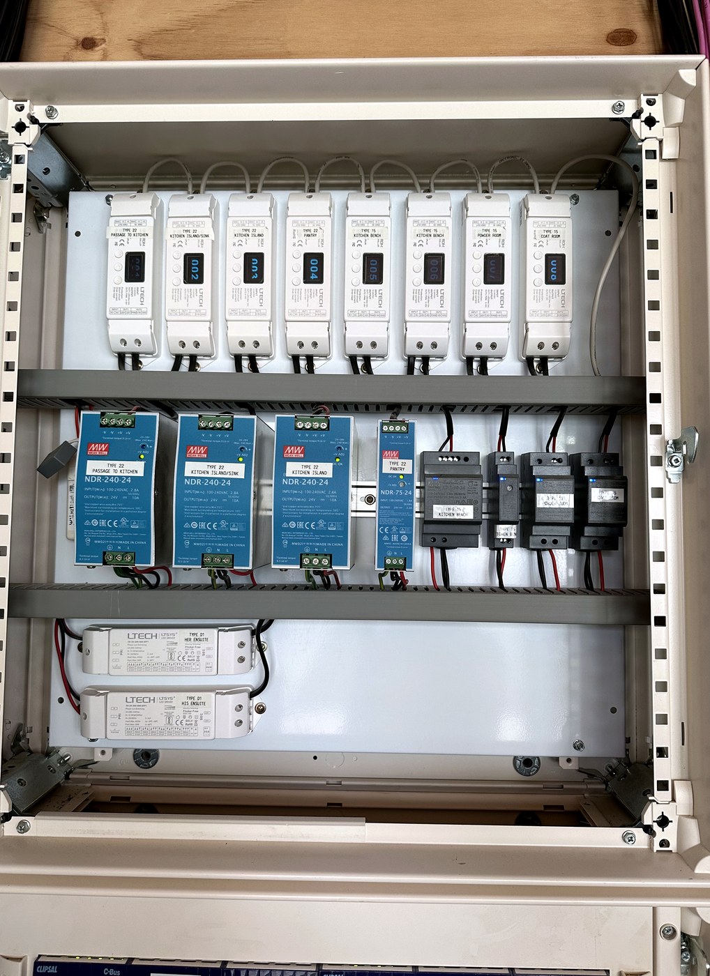 Lighting automation control drivers installed by Hepburn Electrical