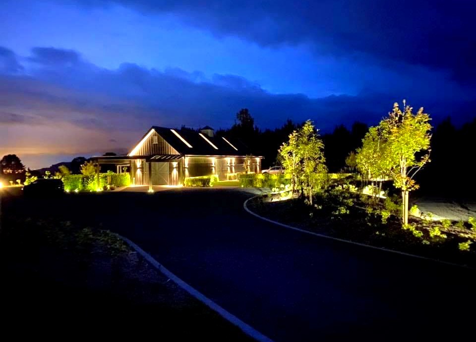 Rural property driveway and landscape lighting by Hepburn Electrical