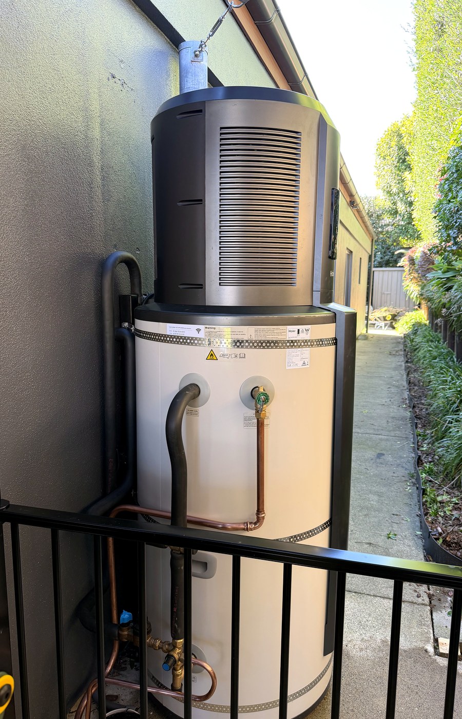 Haier heat pump hot water system installed by Hepburn Electrical Rotorua
