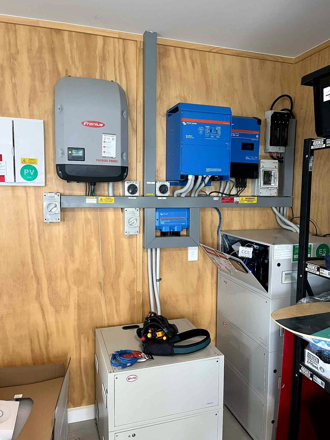 Fronius inverter and BYD battery storage system installed by Hepburn Electrical