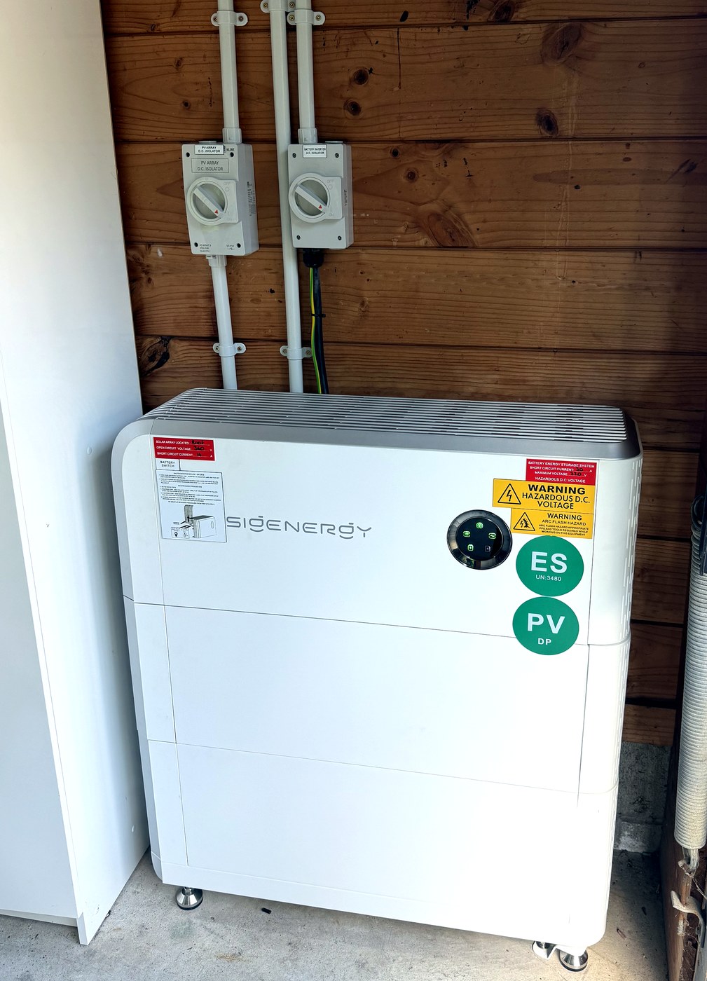 Sigenergy outdoor battery unit installed by Hepburn Electrical Bay of Plenty